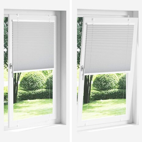 Pliss&eacute; rolgordijn 90x200 cm stofbreedte 89,4 cm polyester roze 8