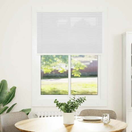 Pliss&eacute; rolgordijn 85x100 cm stofbreedte 85 cm polyester wit 2