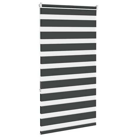 Duo Rolgordijn 75x150 cm stofbreedte 70 cm zwart 4