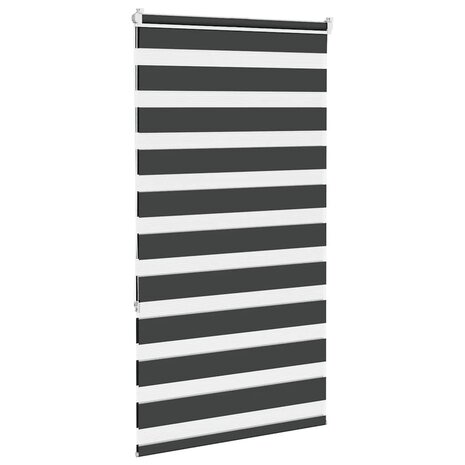 Duo Rolgordijn 80x150 cm stofbreedte 75 cm zwart 4