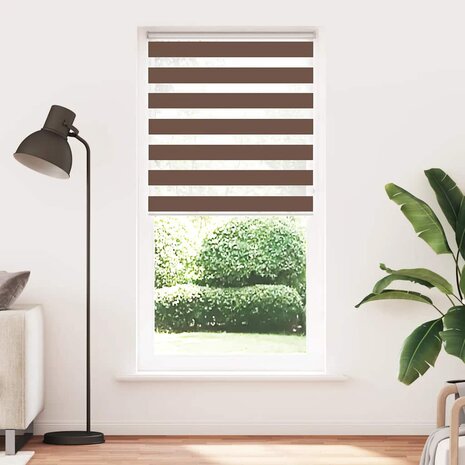 Duo Rolgordijn 105x200 cm stofbreedte 100cm polyester bruin 2