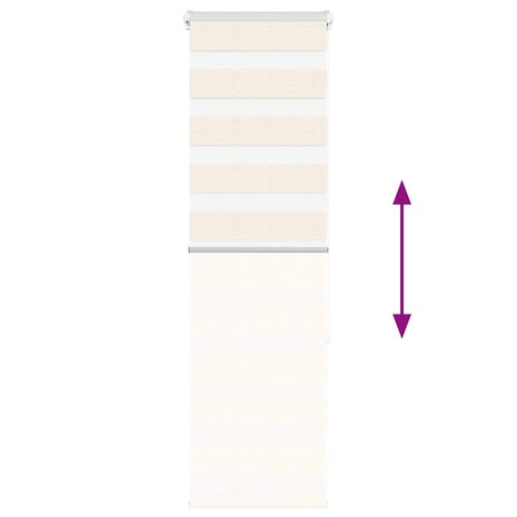 Duo Rolgordijn 45x150 cm stofbreedte 40 cm polyester marmerbeige 5
