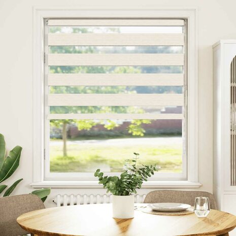 Duo Rolgordijn 100x150 cm stofbreedte 95 cm marmerbeige 2