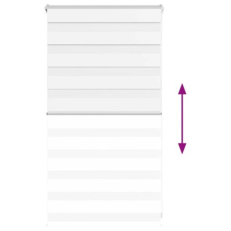 Duo Rolgordijn 90x100 cm stofbreedte 85 cm polyester wit 5