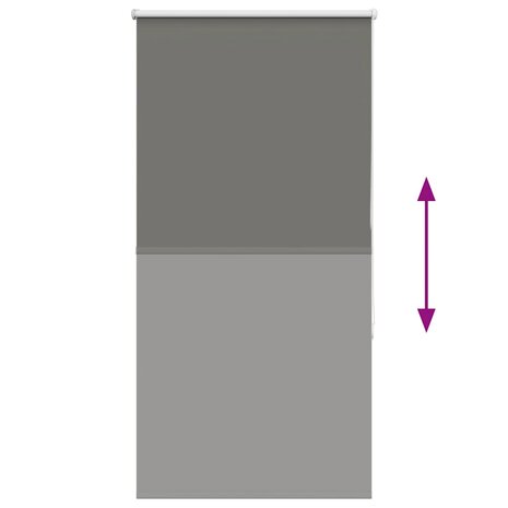 Rolgordijn verduisterend 85x130cm stofbreedte 80,7 cm polyester 5