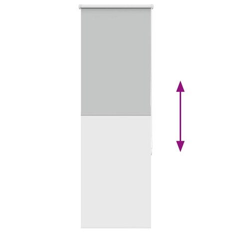 Rolgordijn verduisterend 60x175cm stofbreedte 55,7 cm polyester 9