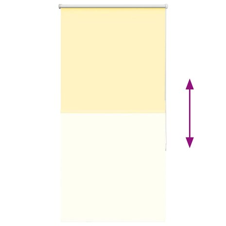 Rolgordijn verduisterend 80x130 cm stofbreedte 75,7cm geel 9