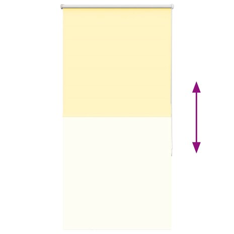 Rolgordijn verduisterend 85x130 cm stofbreedte 80,7cm geel 9