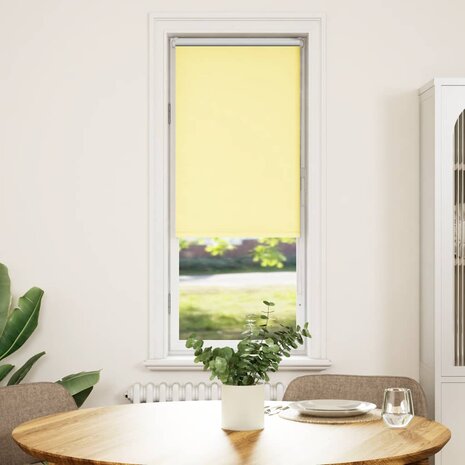 Rolgordijn 40x150 cm verduisterend stofbreedte 35,7cm geel 2