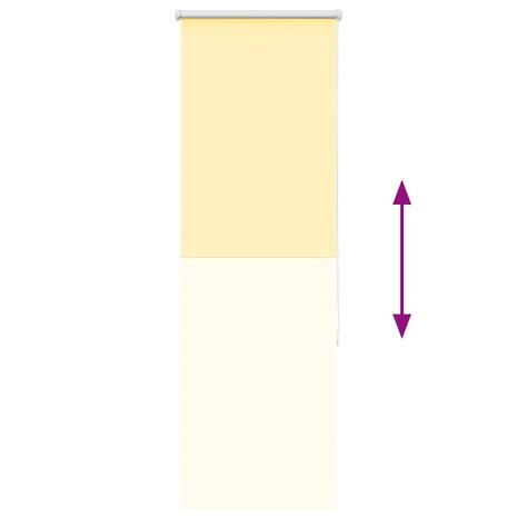 Rolgordijn 60x150 cm verduisterend stofbreedte 55,7cm geel 9