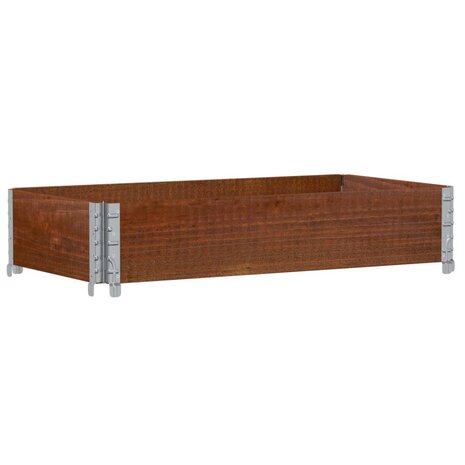 Palletopzetrand 100x50 cm massief grenenhout bruin 2