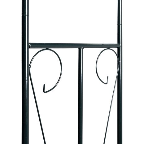 Tuinboog 142x37x275 cm ijzer donkergroen  5