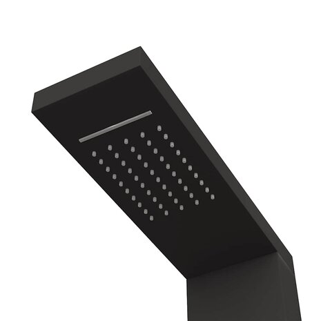 Douchepaneelsysteem aluminium zwart 5