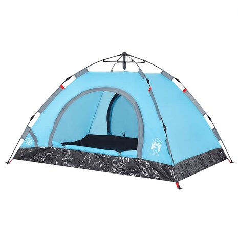 Tent 2-persoons snelontgrendeling blauw 4