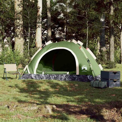 Tent 3-persoons snelontgrendeling groen 3