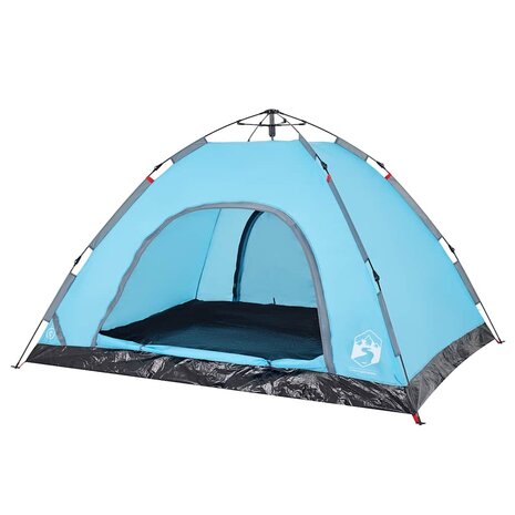 Tent 4-persoons snelontgrendeling blauw 4