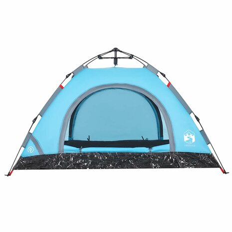 Tent 4-persoons snelontgrendeling blauw 6