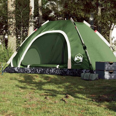 Tent 5-persoons snelontgrendeling groen 1