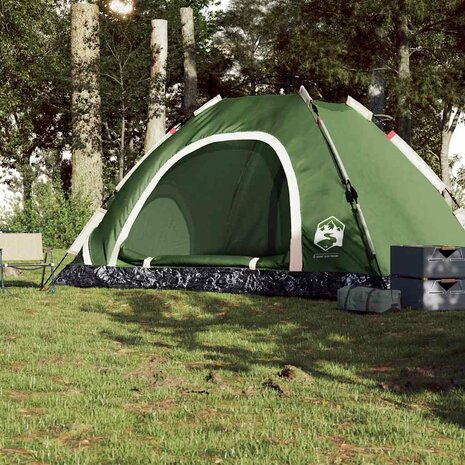 Tent 5-persoons snelontgrendeling groen 3