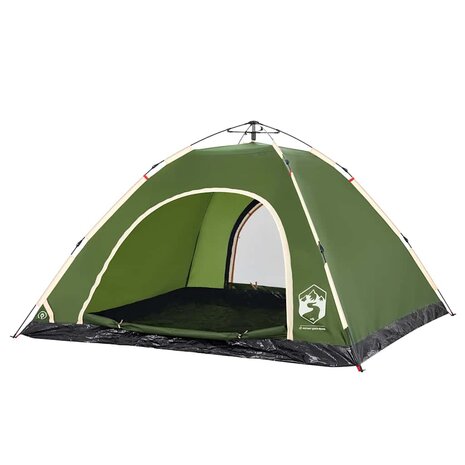 Tent 5-persoons snelontgrendeling groen 5