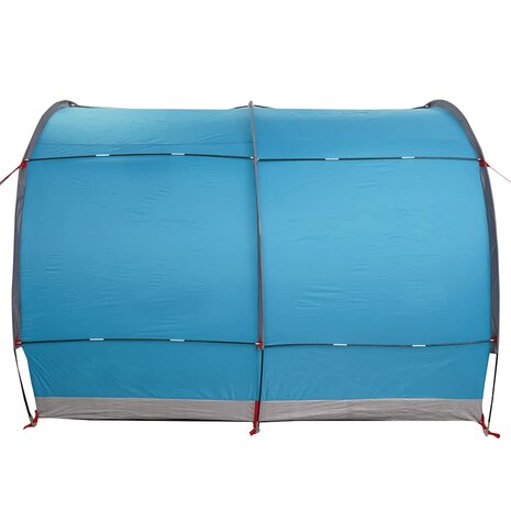 Fietstent met dak met opslag Blauw 256 x 222 x 182 cm 5