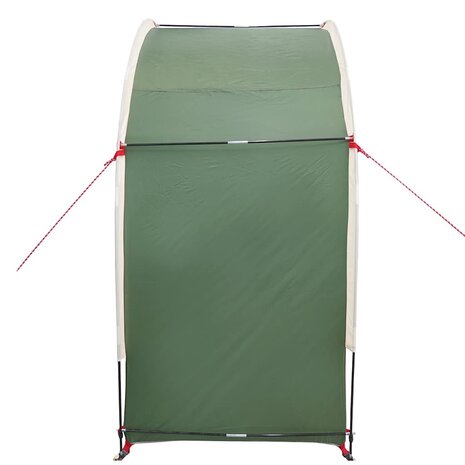 Fietstent met dak met opslag Groen 210 x 90 x 174 cm 5