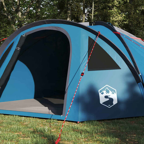 Camping Tent met dak Blauw 308 x 268 x 130 cm Polyester 3
