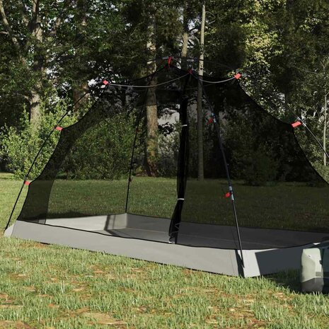 Tent met dak met opslag Grijs en zwart 236 x 108 x 120 cm 3