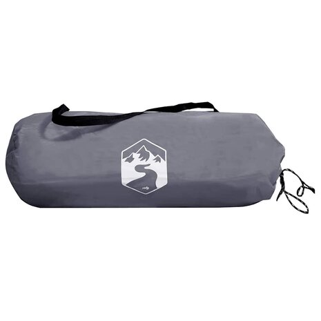 Tent met dak met opslag Grijs en zwart 236 x 108 x 120 cm 8