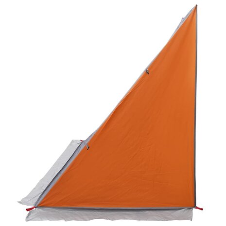 Achterkleptent met dak Grijs en Oranje 190 x 150 x 185 cm taft 7