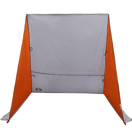 Achterkleptent met dak Grijs en Oranje 190 x 150 x 185 cm taft 8
