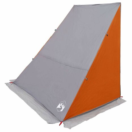 Achterkleptent met dak Grijs en Oranje 190 x 150 x 185 cm taft 2