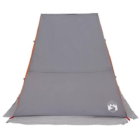 Achterkleptent met dak Grijs en Oranje 190 x 150 x 185 cm taft 6