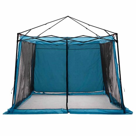 Binnentent met dak met opslag Blauw 303 x 303 x 196 cm taft 2