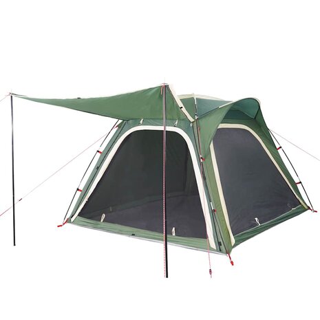 Tent 4-persoons waterdicht snelontgrendeling groen 4