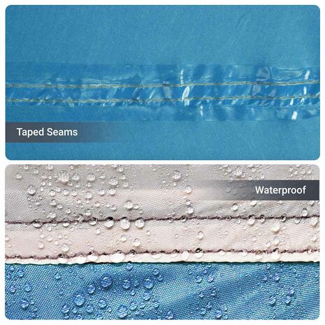 Gezinstent met dak Blauw en Grijs 315 x 286 x 200 cm 7