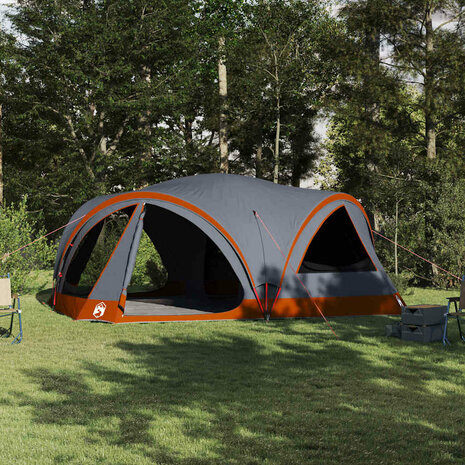 Familietent voor 10 personen Grijs en Oranje 460 x 430 x 214 cm 1