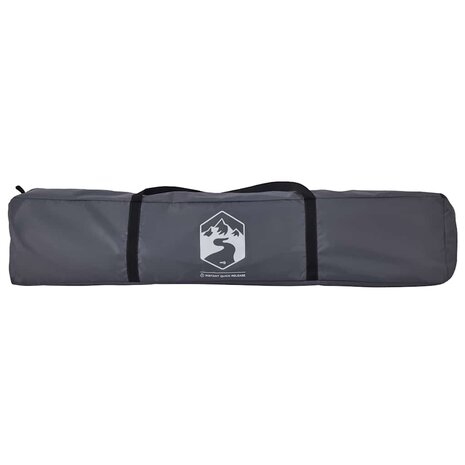 Koepeltent 4-persoons snelontgrendeling grijs en oranje 9