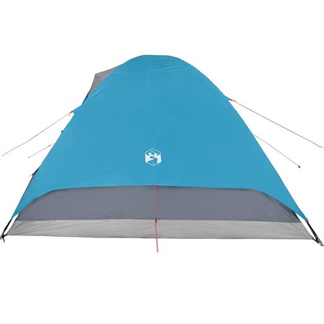 Koepeltent 6-persoons waterdicht blauw 9