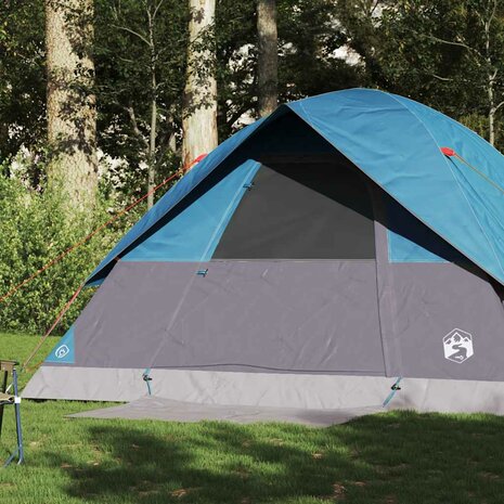 Koepeltent 6-persoons waterdicht blauw 1