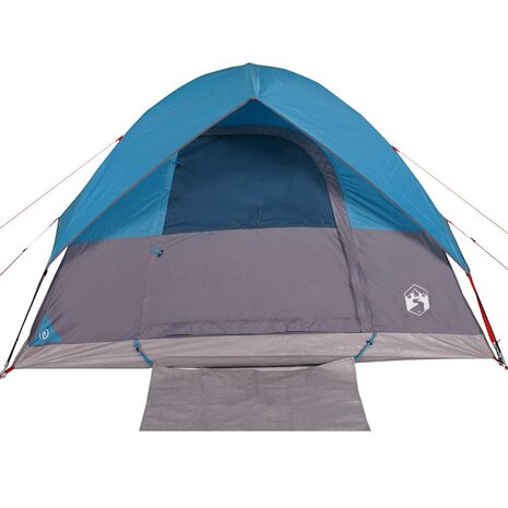 Koepeltent 6-persoons waterdicht blauw 5