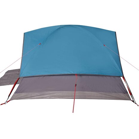 Koepeltent 6-persoons waterdicht blauw 8