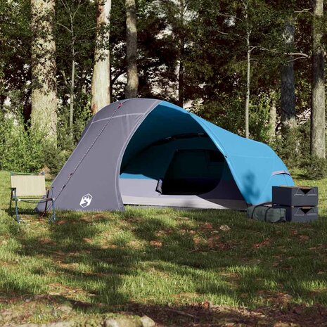 Koepeltent 4-persoons waterdicht blauw 3