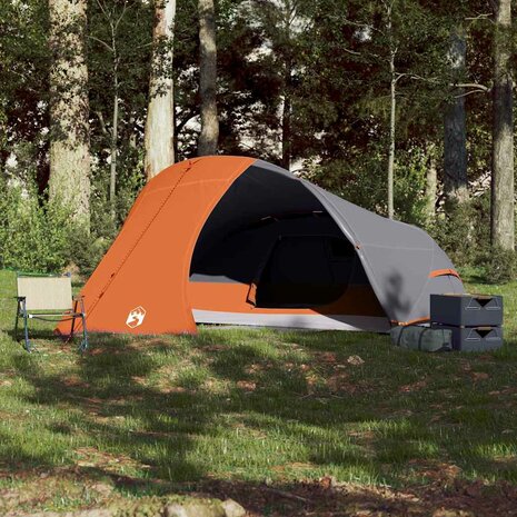 Koepeltent 4-persoons waterdicht oranje 3
