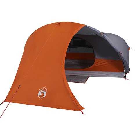 Koepeltent 4-persoons waterdicht oranje 7
