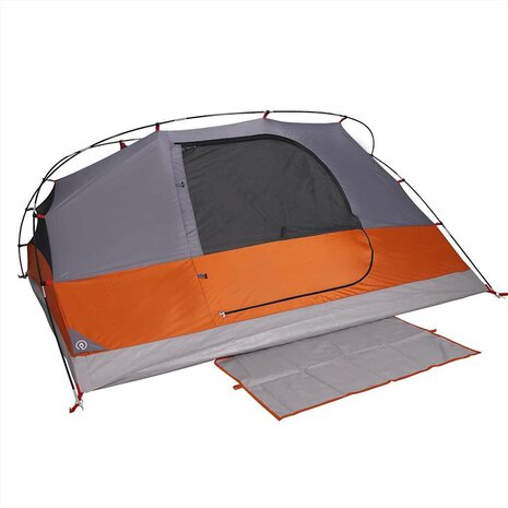 Koepeltent 4-persoons waterdicht oranje 8