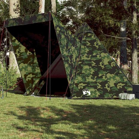 Tipi Tent 6-persoons camouflage waterdicht 1