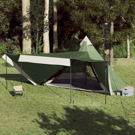 Tipi Tent 8-persoons waterdicht groen 1