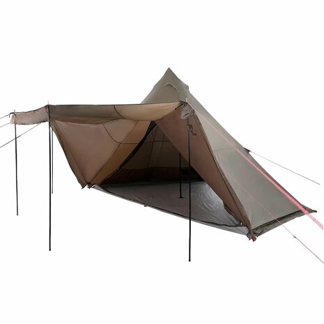 Tipi Tent 8-persoons waterdicht bruin 3