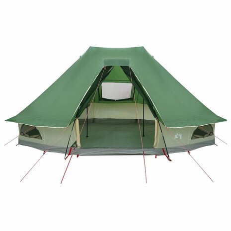 Tipi Tent met dak met opslag Groen 466 x 310 x 240 cm taft 4